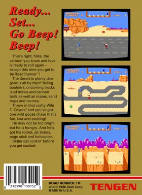 Road Runner (USA) (Unl) box cover back